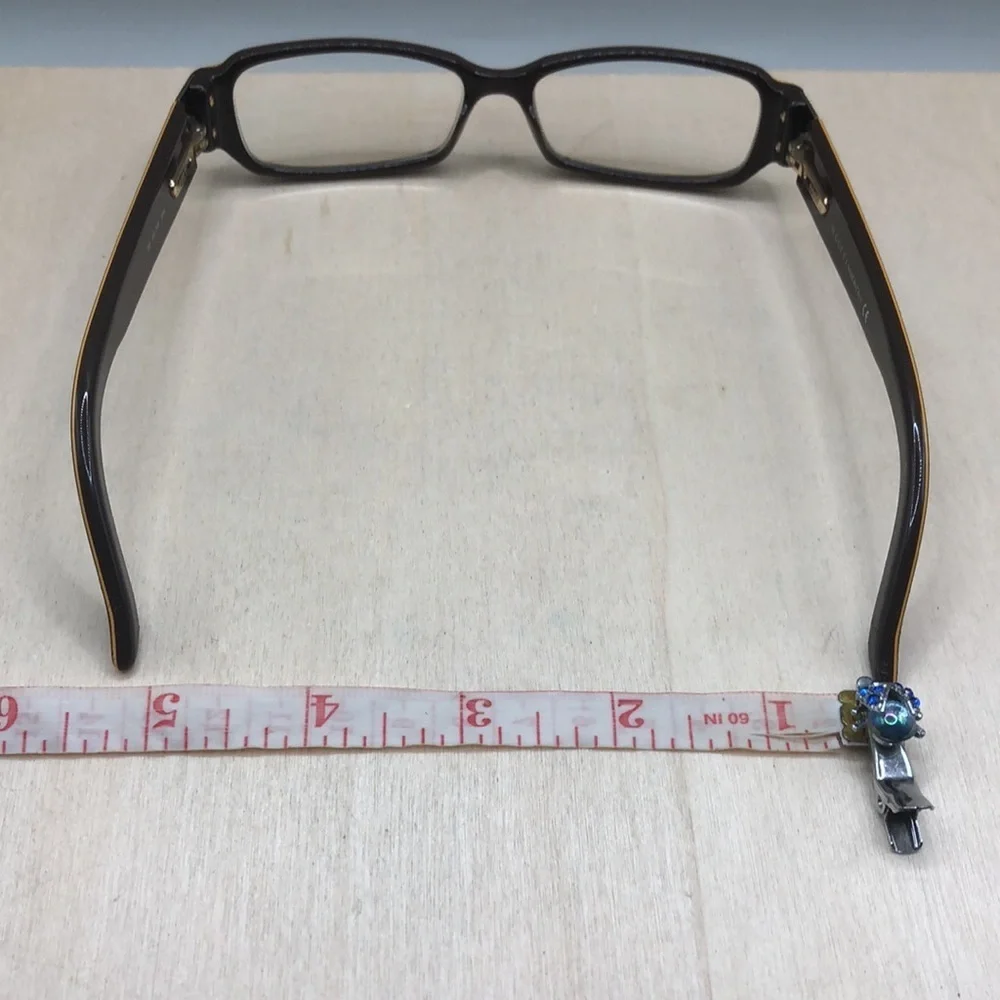 GUCCI 2916 Glasses in color GRN cocoa butter brown rectangular UNISEX, FLAWS